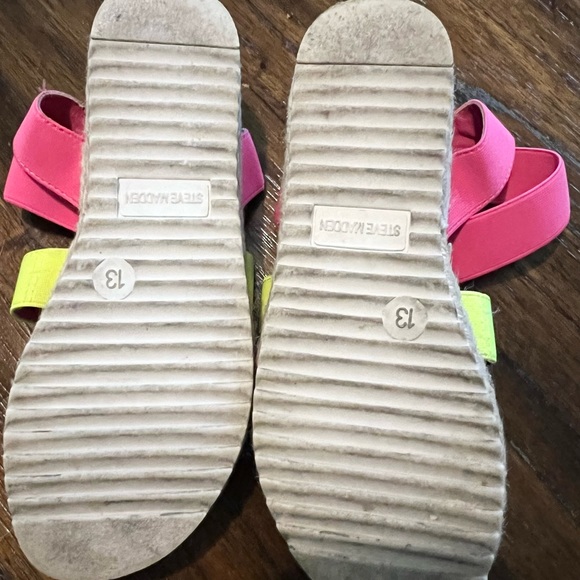 Steve Madden J Nikki Platform sandals multicolored ankle strap girls size 13-GUC - Picture 4 of 5